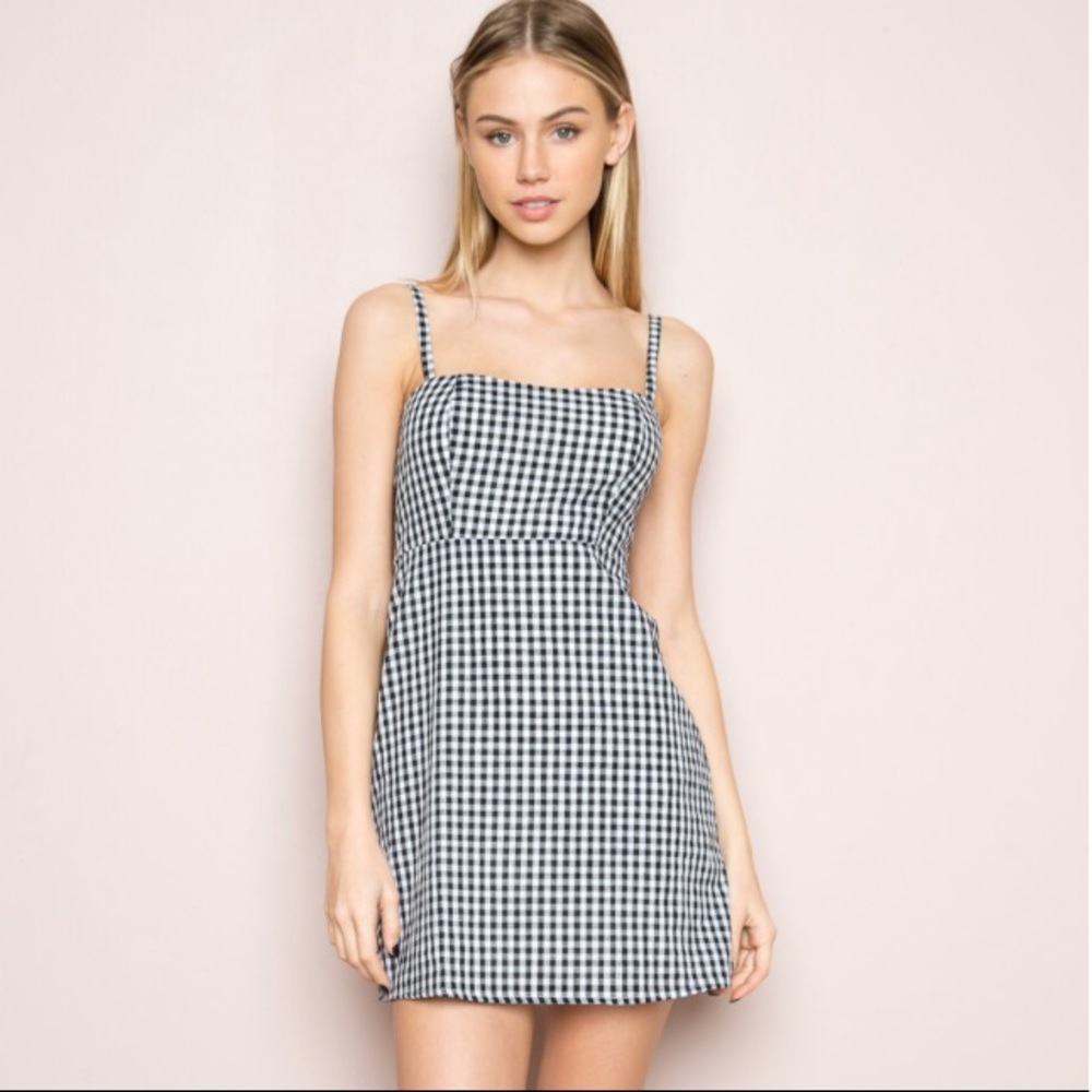 Black and white gingham Karla dress